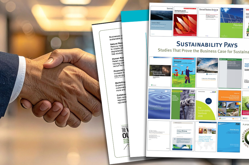 Sustainability pays